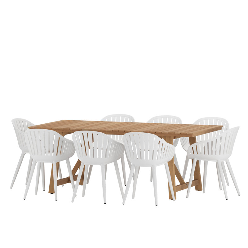 Ensemble de salle à manger Anautica, Blanc