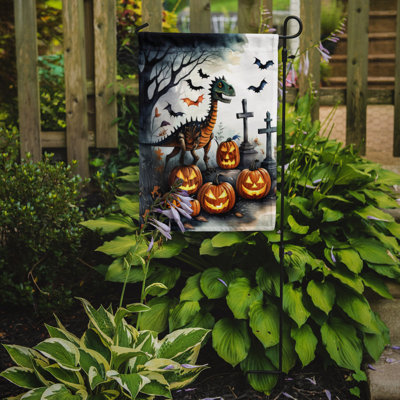 Dinosaurs Spooky Halloween Garden Flag