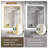 LED Bathroom Mirror with Backlit,Bathroom Vanity Mirror, Metal Framed Beveled Edge, 3 Color Lights, Safe Defogging-1170641542-1170641541