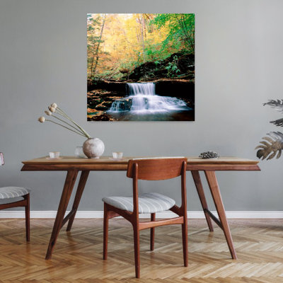 USA Pennsylvania Benton Ricketts Glen State Park Waterfalls at Glen Natural Area 1 Piece Wrapped Canvas Wall Art