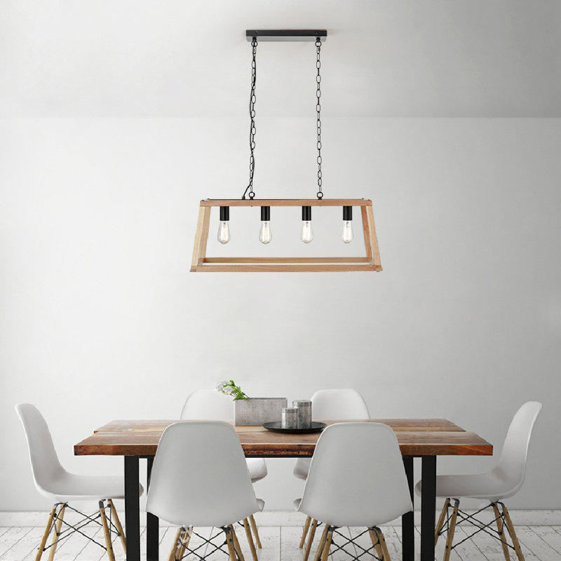 Rosenberger 4 - Light Kitchen Island Pendant, Natural