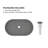 CASAINC Maple 13.77'' Concrete Oval Bathroom Sink-86669189