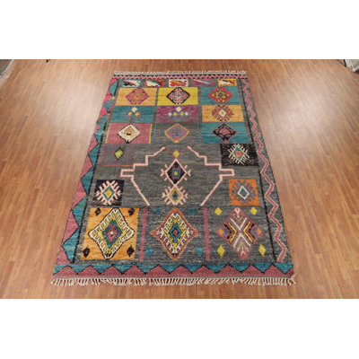 Geometric Plush Moroccan Oriental Area Rug 9x13