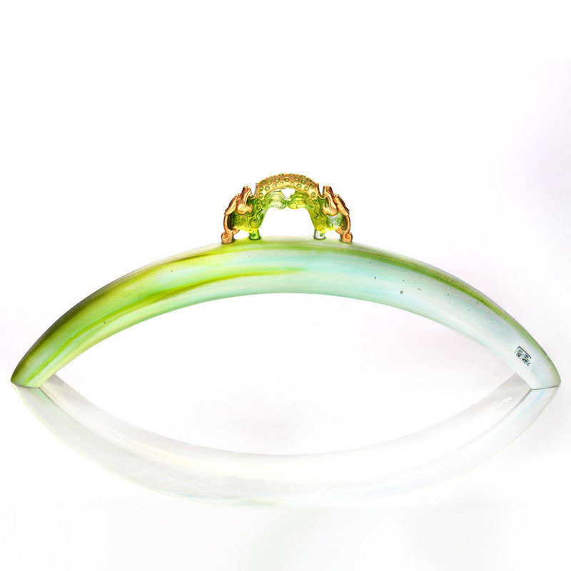 Home Décor Abstract Crystal, Sky Blue Green