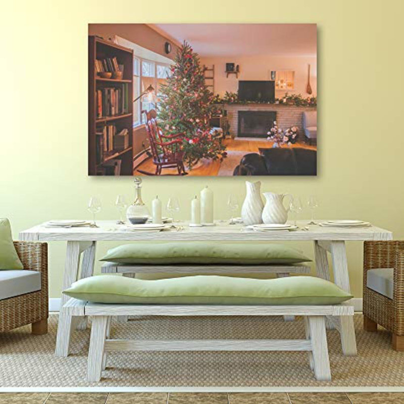 Christmas Treex14 - Wrapped Canvas Photograph, 12" H x 18" W