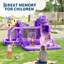 Château gonflable avec glissade et soufflerie d'air - Château gonflable pour enfants-128337044
