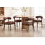 Chaises de salle à manger rembourrées modernes avec dossier incurvé, avec structure en bois massif, pour la salle à manger / salon-1295354264-1295354271