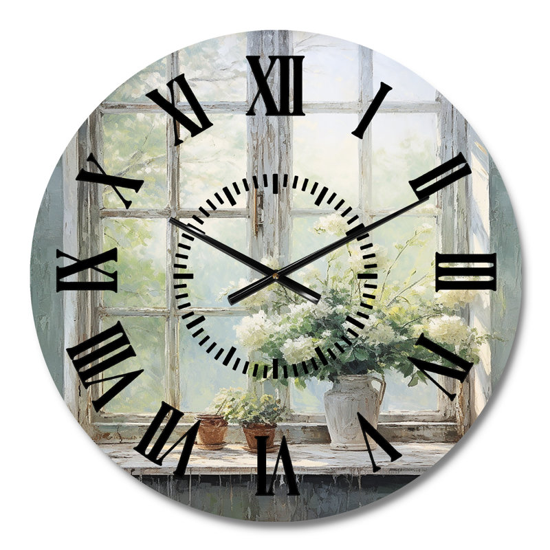 Horloge murale campagne noire, Médium