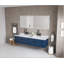 Miroir de salle de bain 72 po x 30 po à DEL avec façade et rétroéclairage, miroir de meuble-lavabo mural, antibuée, mémoire, 3 couleurs, réglable en continu-1678881531