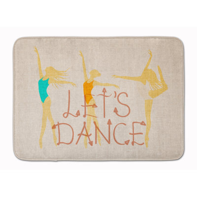 Tapis pour salle de bain en mousse à mémoire de forme en forme de mousse let the danse