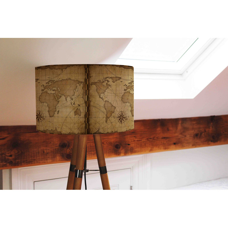 Drum Cotton Lamp Shade ( Uno ), 22cm H x 25cm W x 25cm D