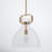 Shay 1-Light Dimmable Glass Dome Pendant -1311148515