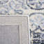 Tapis gris / ivoire en polypropylène / laine touffeté à la main Metro-82084365