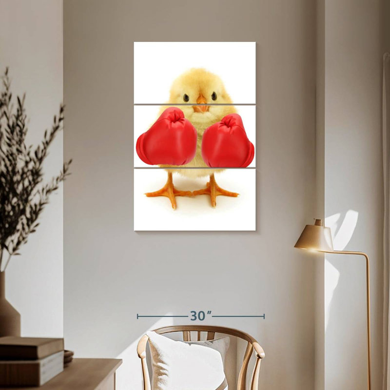 Ketti Funny Boxer Chick, 57" H x 36" W