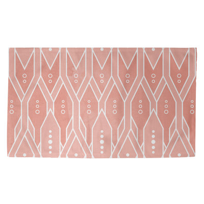 Tapis rose à motif treillis Mcguigan