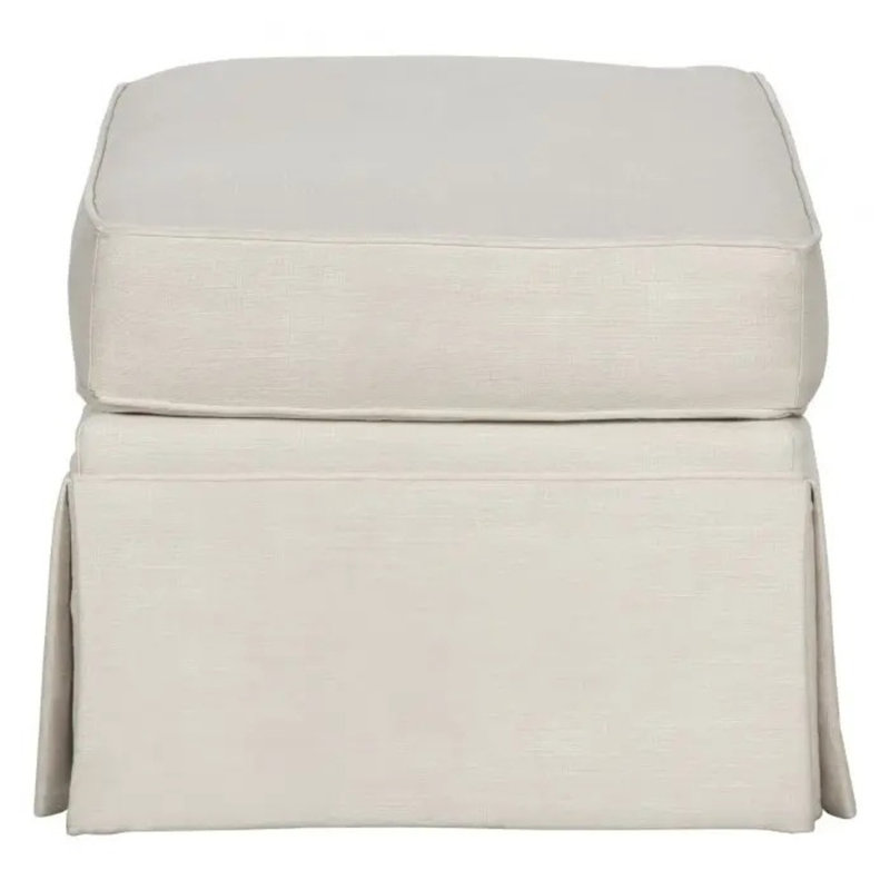 Savannah Ottoman, Linen
