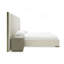 Nixa - Lit moderne en velours beige-1139556746