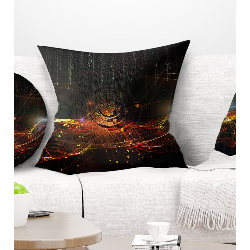 Oreiller de composition d’éléments, 18 po x 18 po, Coussin décoratif
