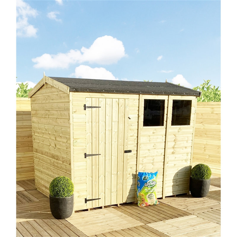 Tecopa 11 ft. W x 5 ft. D Solid Wood Garden Shed