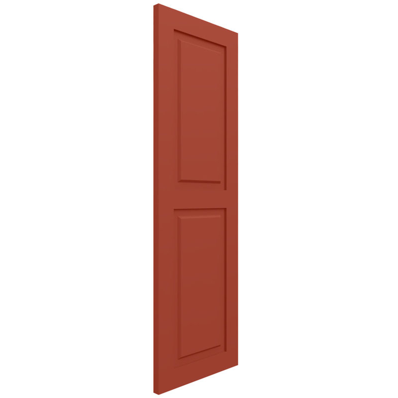 Volets à panneau plat, 34", Feuilles colorées, 18"
