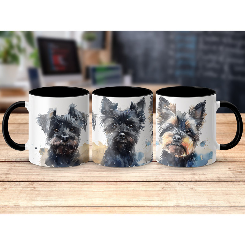 Ceramic Coffee Mug, Black, 3