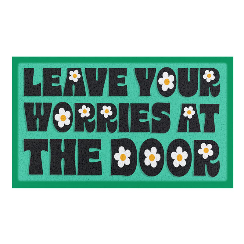 Non-Slip Floral Indoor & Outdoor Doormat