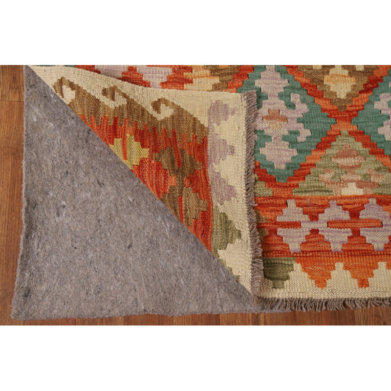 Tapis oriental coloré et réversible kilim 6 x 8