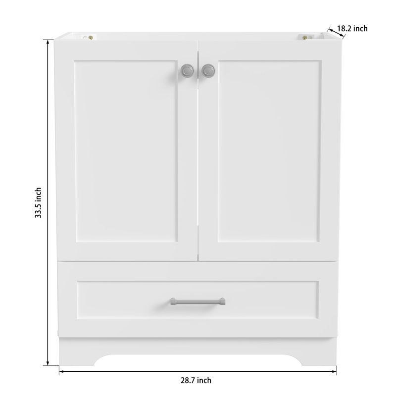 Meuble-lavabo rustique 30 po sans comptoir