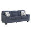 Canapé en chenille durable avec coussins décoratifs, meubles de salon contemporains, 1 pièce-118183788