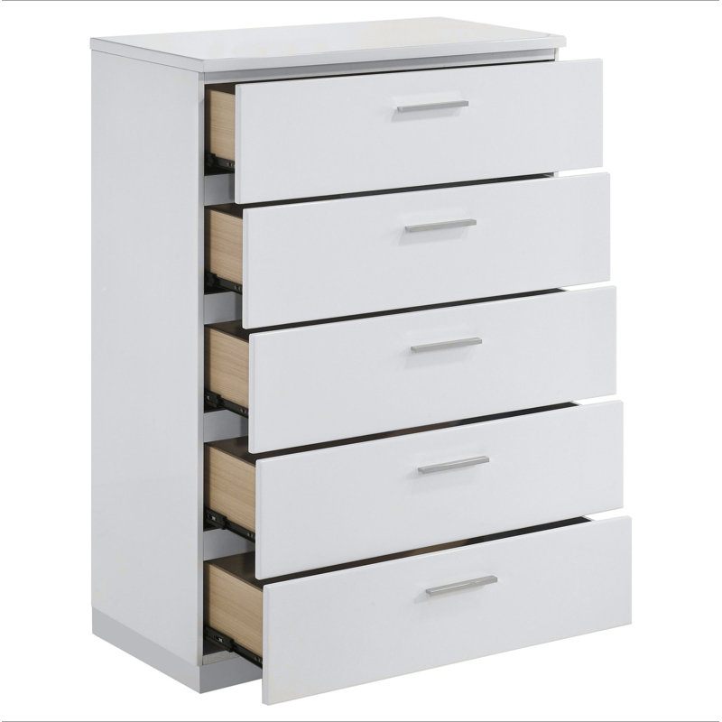 Commode de chambre 5 tiroirs Dulcey