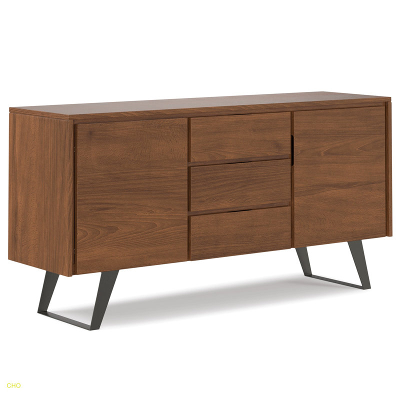 Sideboard Buffet Ideal For Organizing Dining Rooms, Living Spaces, Or Home Offices, Brown
