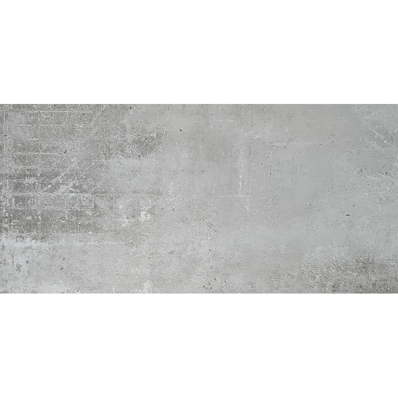 Carreau de porcelaine gris industriel 12 x 24, Gris industriel