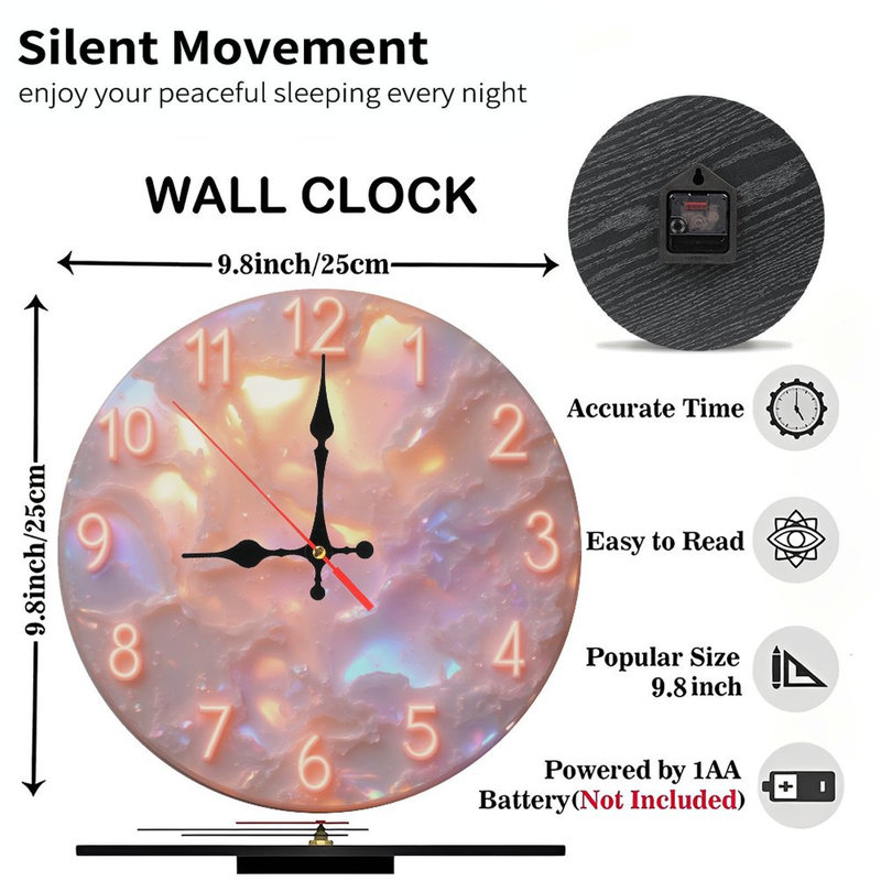 Horloge nacrée
