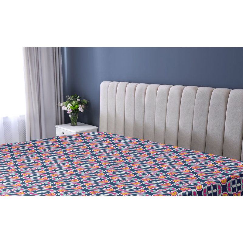 Drap-housse psychédélique Ambesonne, Drap-housse de taille simple