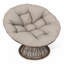 Fauteuil ergonomique confortable en osier avec coussin épais et pivotant à 360 degrés-1649939319-1649939318