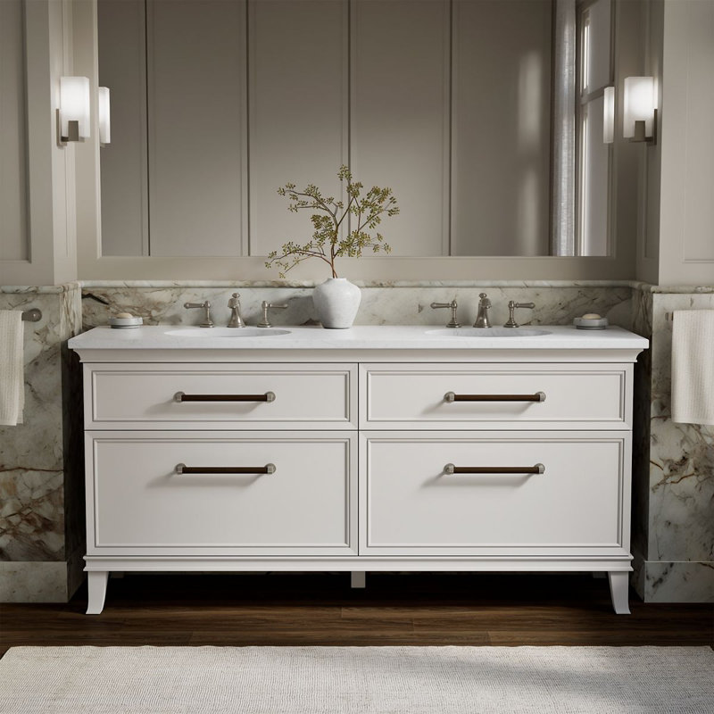 Artifacts 72 In. Bathroom Vanity Cabinet, White