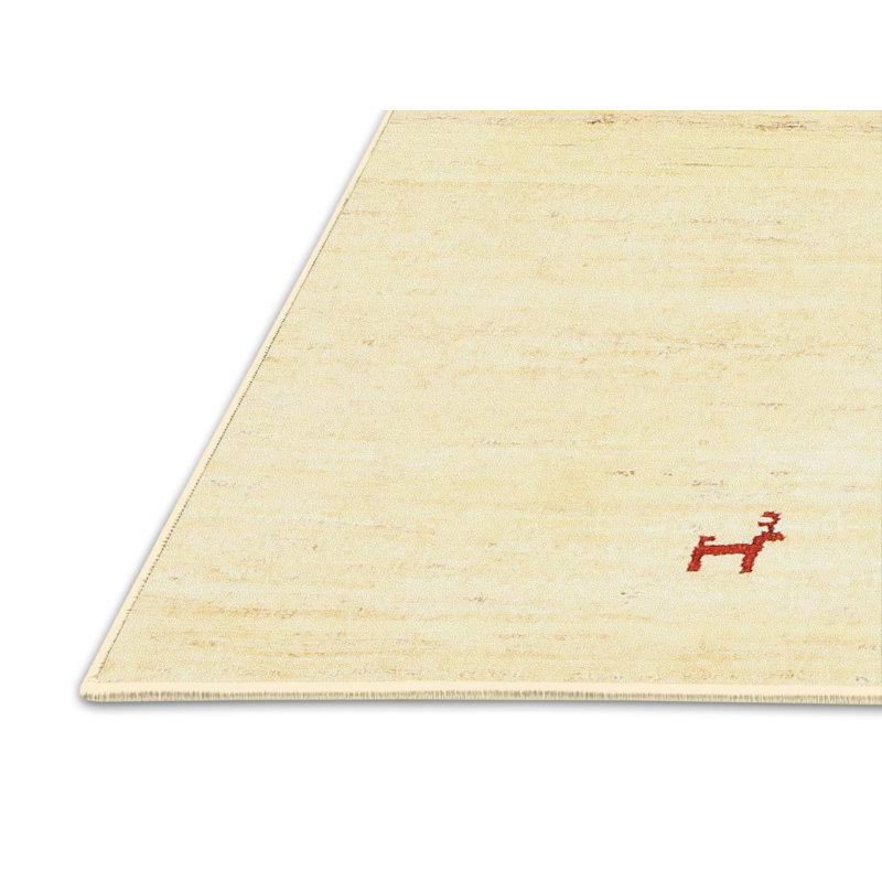 Surface beige contemporaine tapis, Rectangle 5 pi x 7 pi