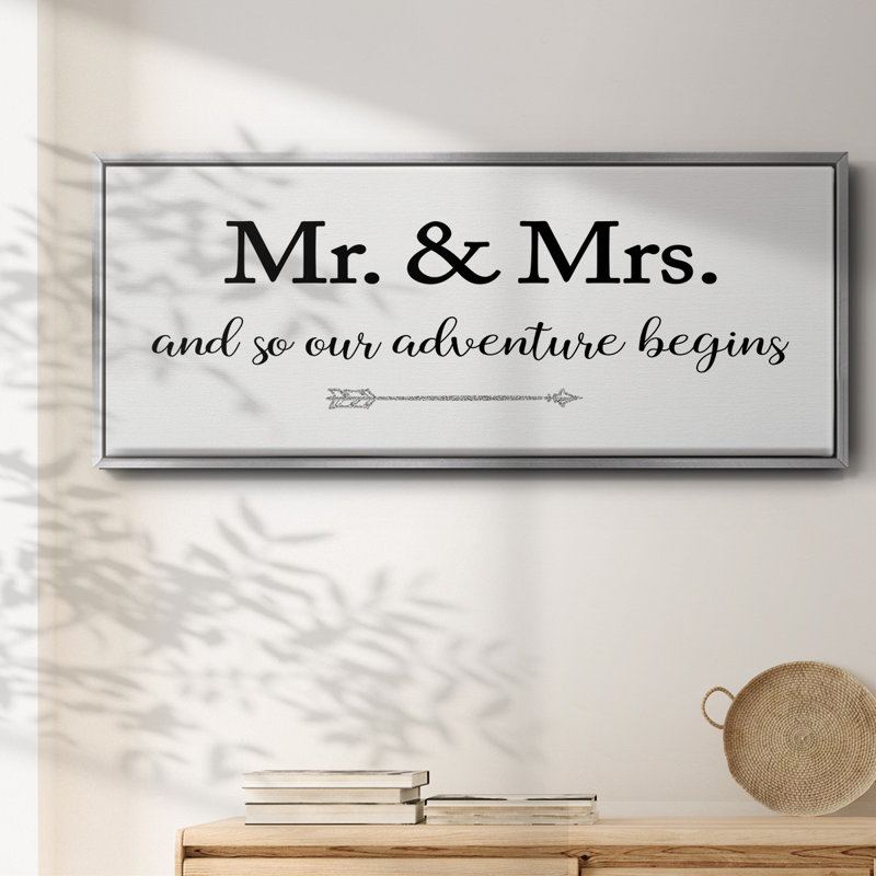 Mr. and Mrs.- Framed Canvas