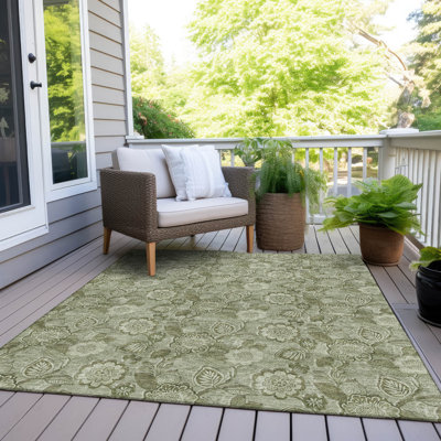 Tapis intérieur / extérieur Xhevrie lavable à la machine