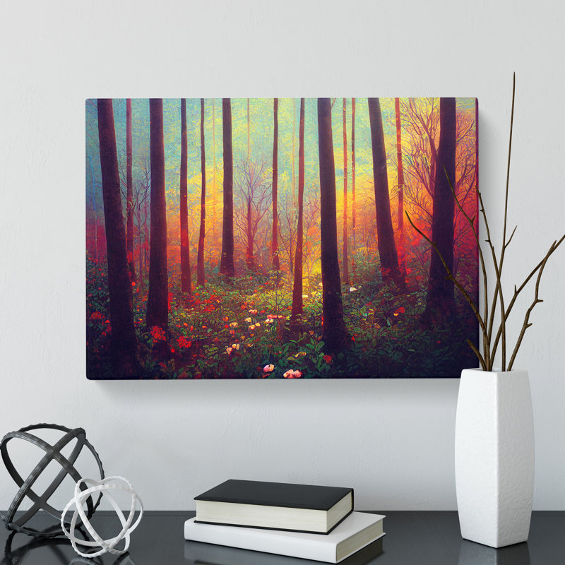 Irresistible Summer Forest - Wrapped Canvas, 40cm H x 60cm W x 3cm D
