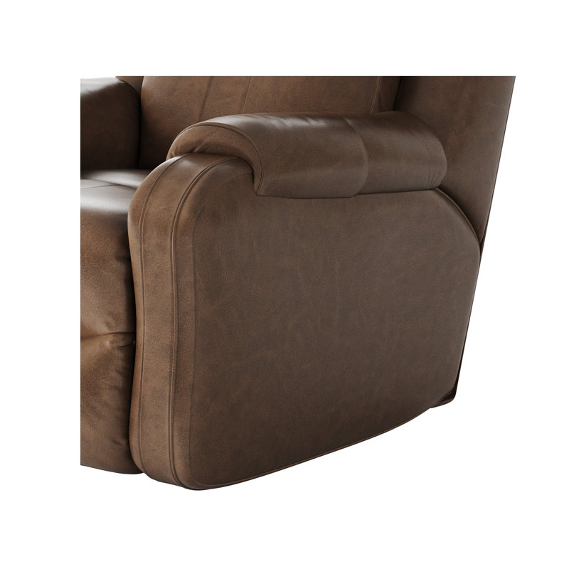 Marvel Power Headrest zero clearance recliner  Recliner, Dark Brown Polyester Blend