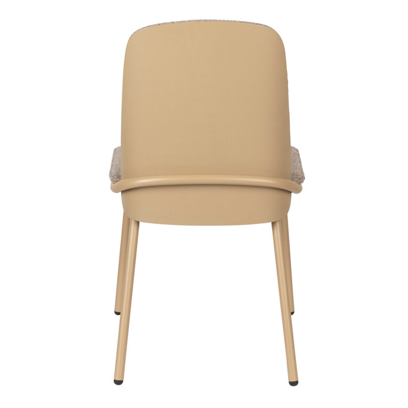 Clip Upholstered Dining Chair, Beige, Beige