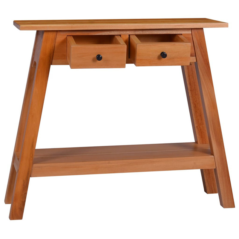 Delvonte Solid Wood Console Table, Wanut