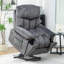 Emme 95cm Wide Velvet Lift Assist Standard Recliner with Massager-270568370