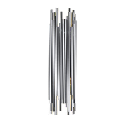 Modern 2 Light Chrome Rod Wall Sconce