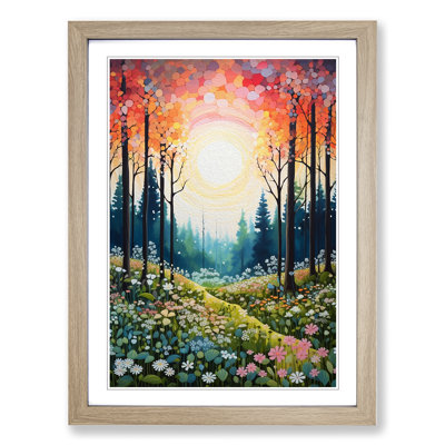 Spring Forest - Single Picture Frame Print on Wood