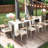 Expandable Console Tabletop 118.50In, White , & Practical Multifunctional Table, Extendable To White, And