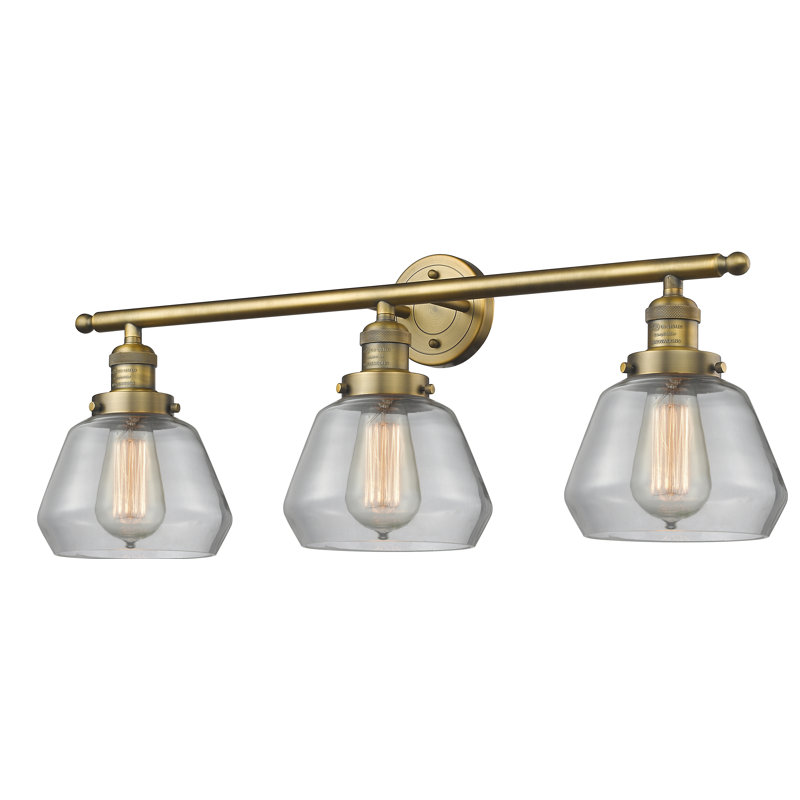 Éclairage pour salle de bain à intensité variable 3 lumières Chill, Bronze huilé, Transparent