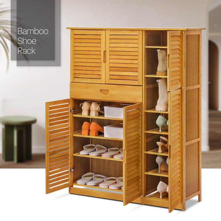 https://assets.wfcdn.com/im/95255001/resize-h755-w755%5Ecompr-r85/2105/210507669/8-Tier+1+Drawer+Bamboo+Shoe+Rack%2C+Organizer%2C+Natural+Storage+Shoes+Stand+for+Entryway+Living+Room.jpg