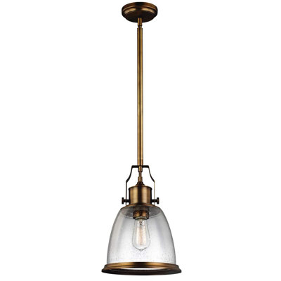 Jonesboro 1 - Light Aged Brass Dome Pendant
